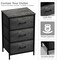 Sorbus Dresser with 3 Drawers - Bedside Furniture & Accent End Table Chest for Home, Bedroom Accessories, Office, College Dorm, Steel Frame, Wood Top, Fabric Drawers